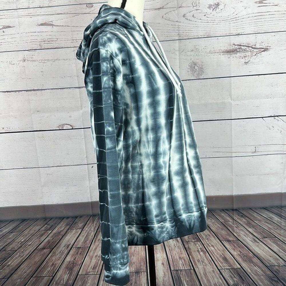 Chaser Sweatshirt Womens‎ Medium Blue Tie Dye Pull Over Oversized Hooded Sorona - Picture 6 of 11